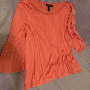 Long sleeve blouse (peach/coral)